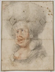 Karikatuur van een vrouw, c.1780